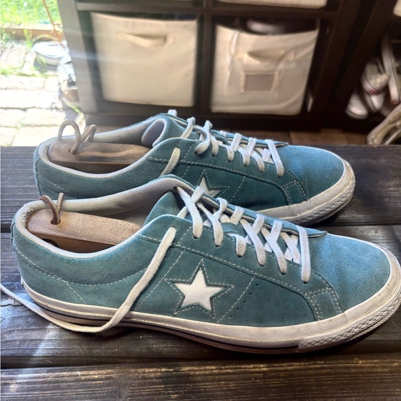 Converse Men's Blue Suede Sneakers size 9 - Picture 4 of 7